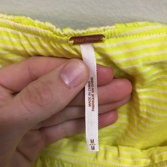Free People Yellow striped tank top - Size Medium - Picture 3 of 7